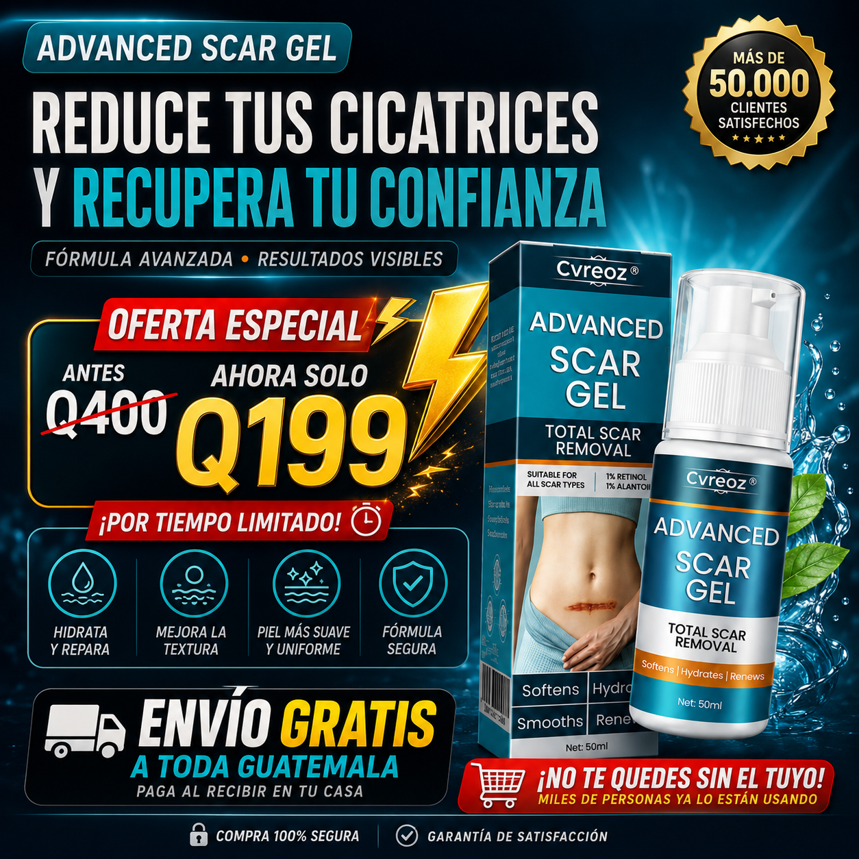 GEL DE SILICONA PARA CICATRICES