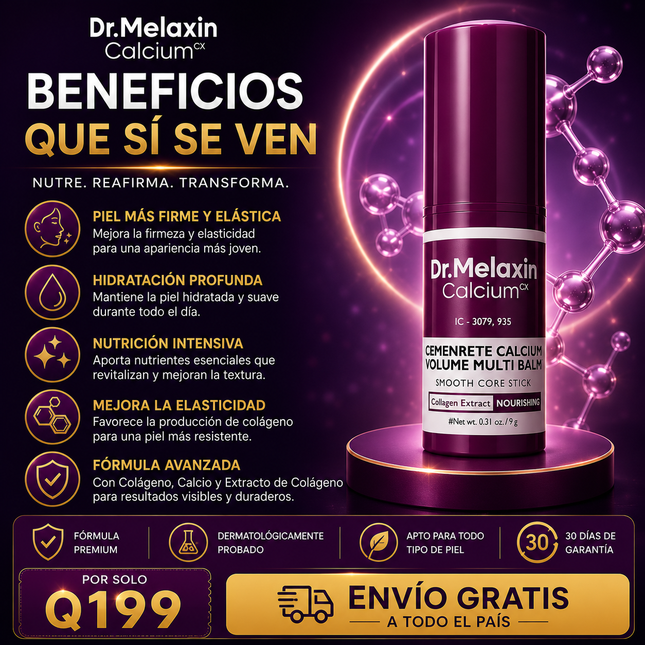 Dr. Melaxin Bálsamo Coreano de Colágeno Reafirmante Antiedad y Antiarrugas