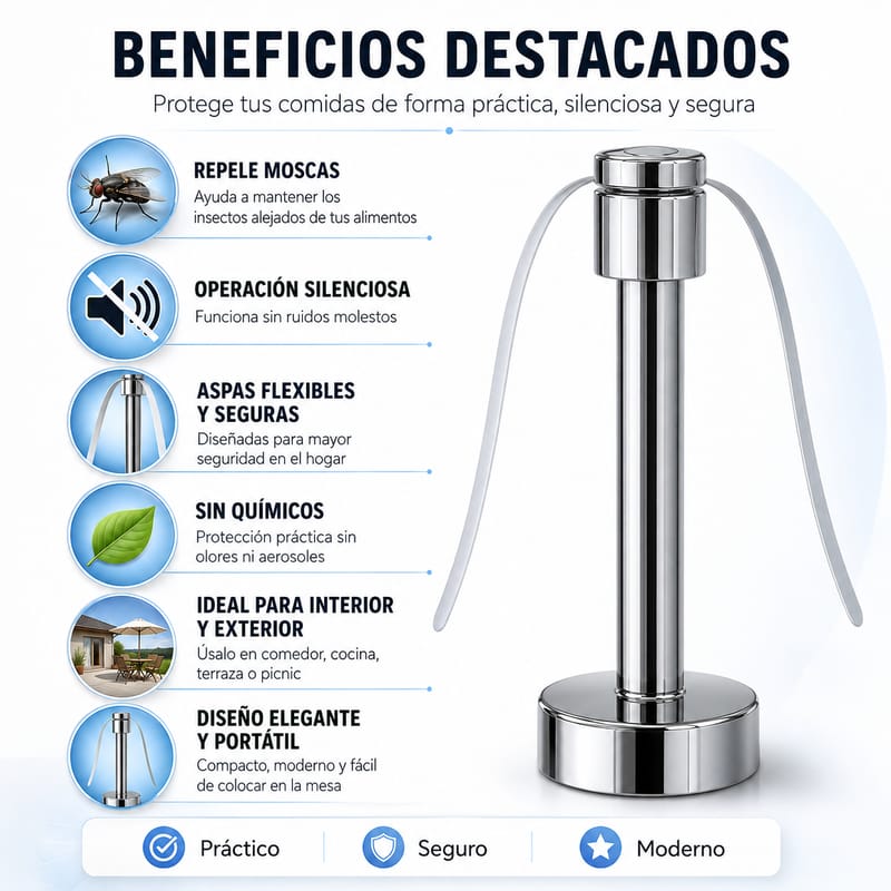 Ventilador repelente de moscas