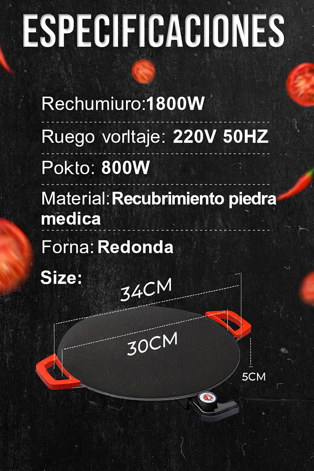 🍳 Sartén Multiuso Eléctrica – Cocina todo en minutos🔥