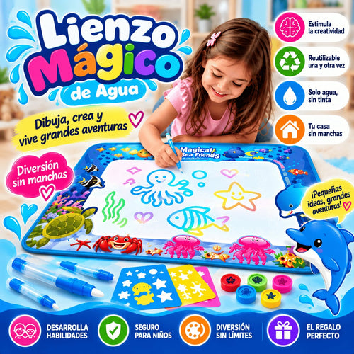 Lienzo Magico de agua