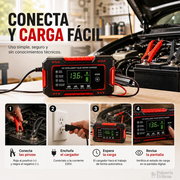 Cargador Reparador Inteligente de Baterías