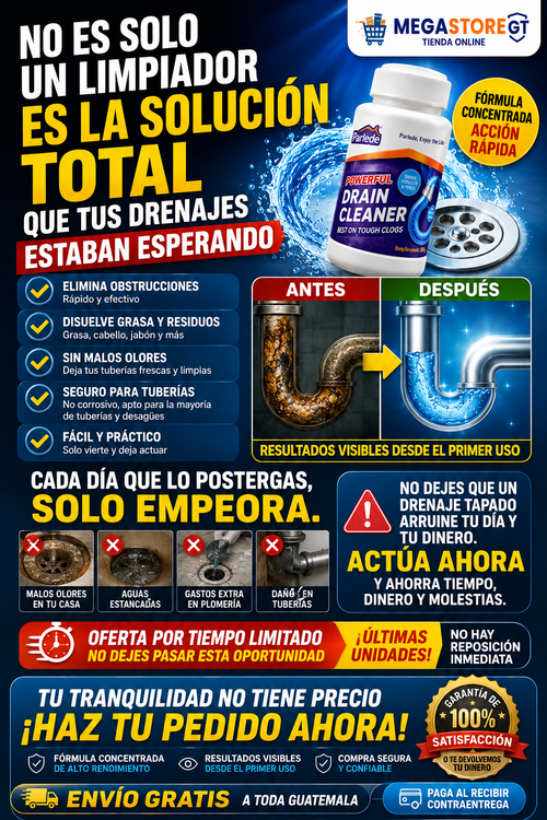 3X1 LIMPIA TUBERIAS + ENVIO GRATIS