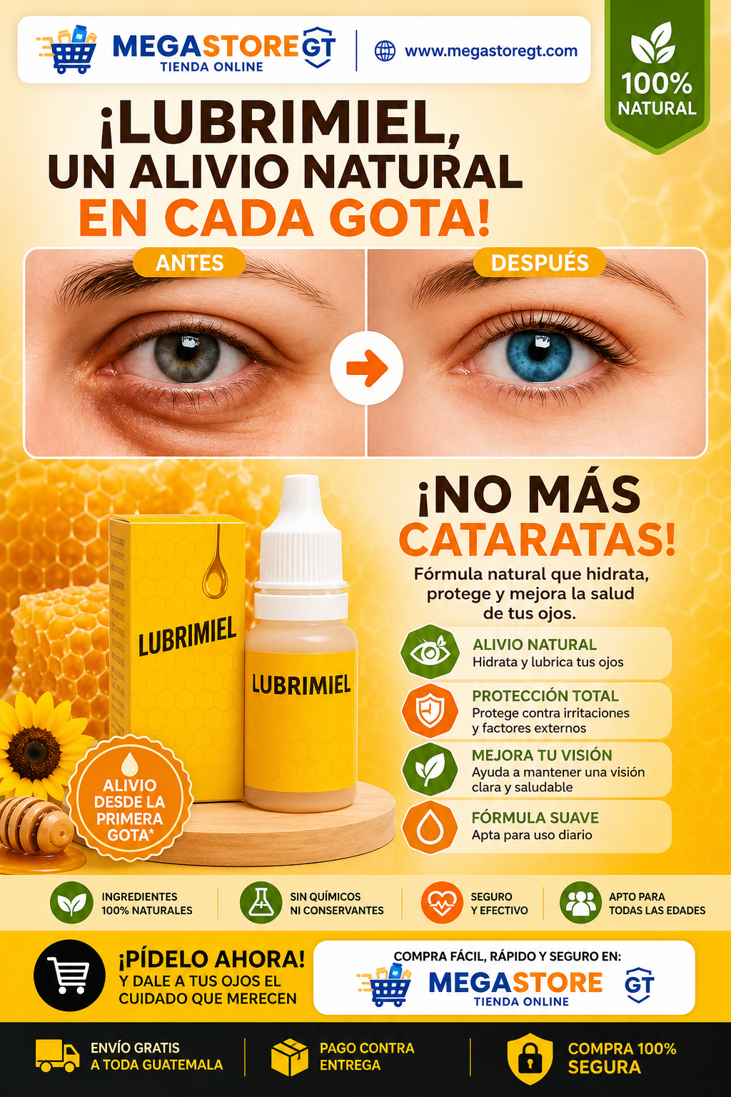 Lubrimiel Gotas Visión + ENVIO GRATIS