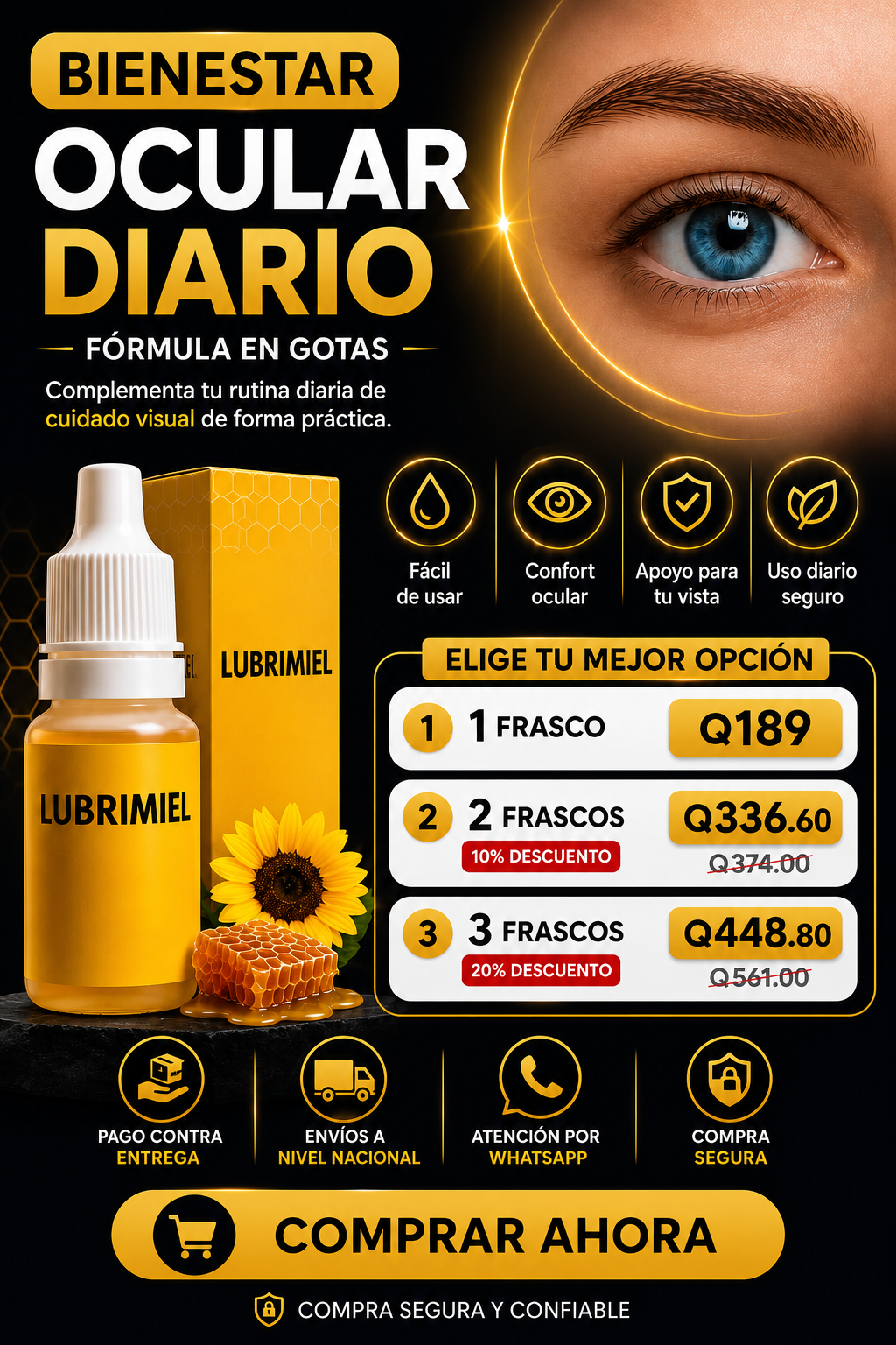 Lubrimiel Gotas Visión + ENVIO GRATIS