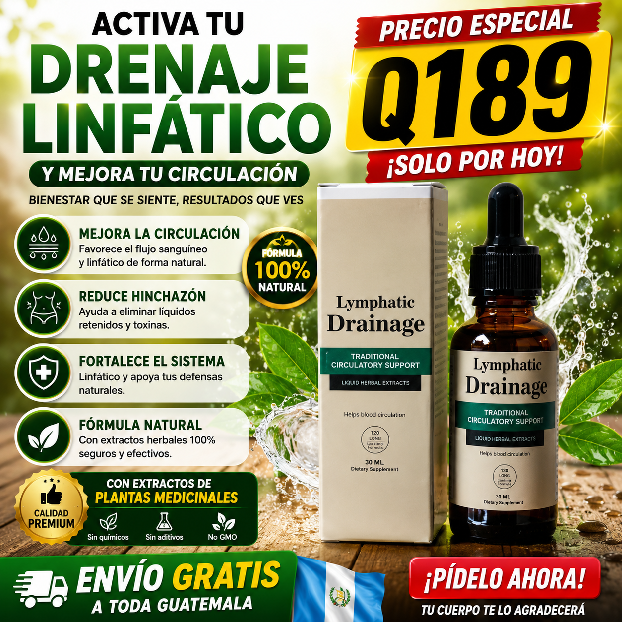 Gotas de Bienestar para Drenaje Linfático