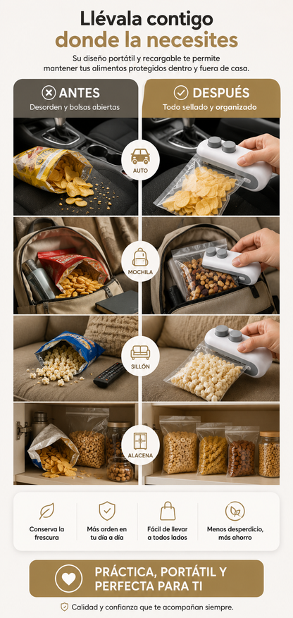 Mini Sellador de Bolsas + ENVIO GRATIS