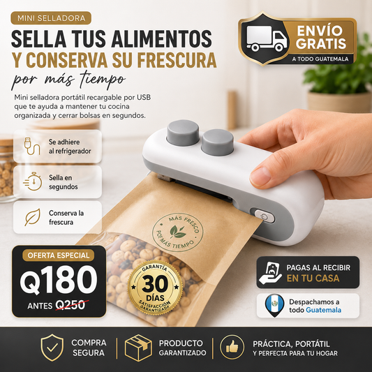 Mini Sellador de Bolsas + ENVIO GRATIS