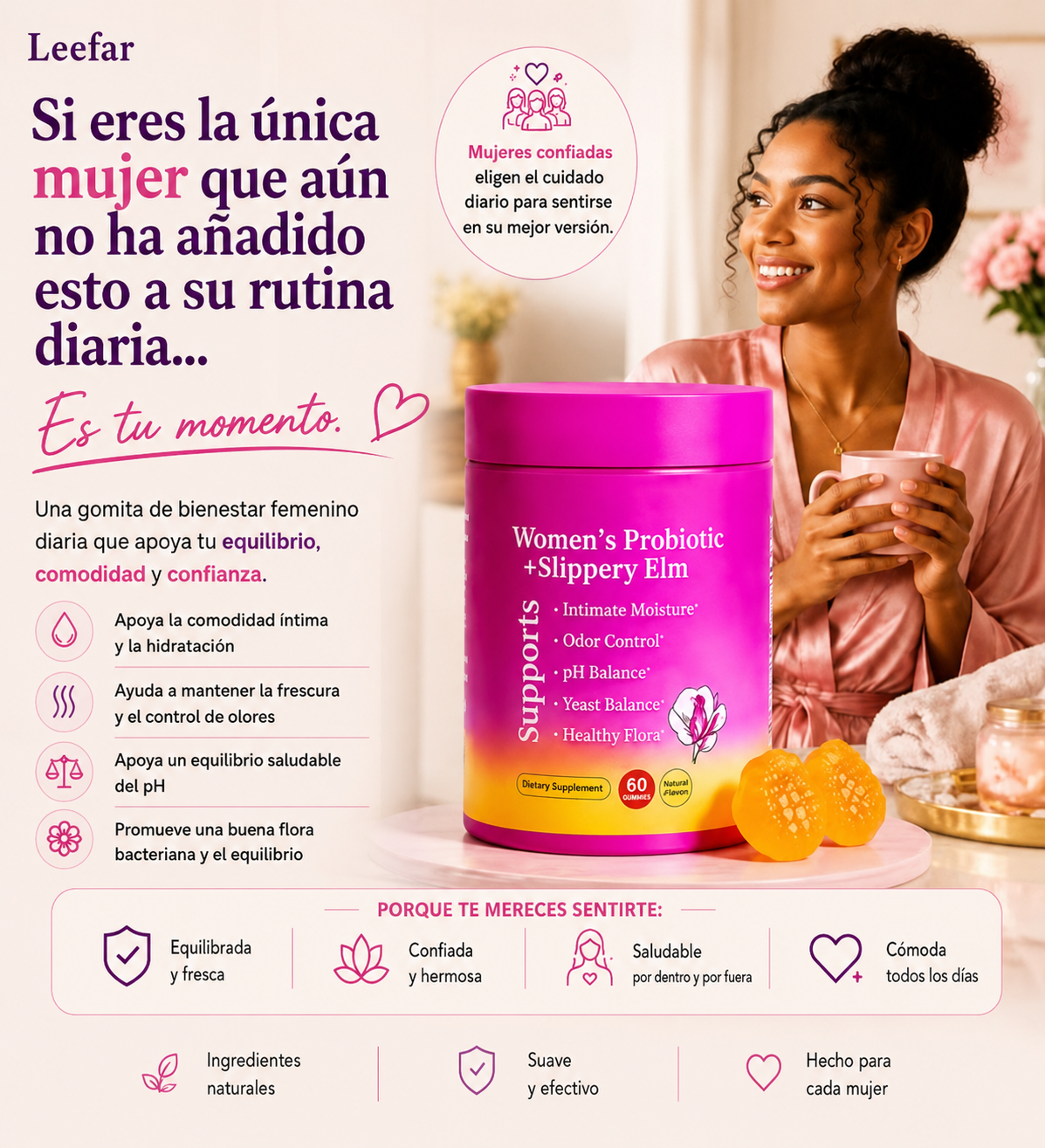Leefar Women’s Probiotic + ENVIO GRATIS