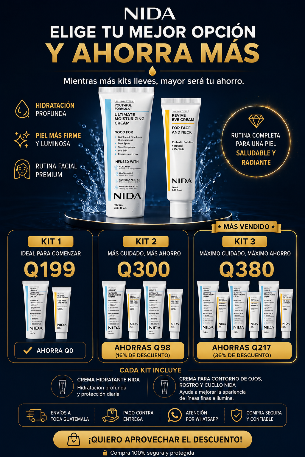 ✨ Cuida tu piel con NIDA y recibe ENVÍO GRATIS