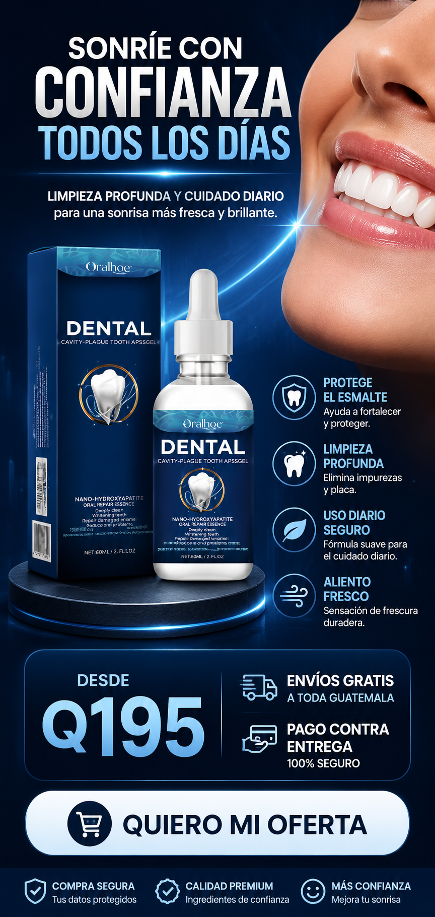 REPARADOR ESMALTE DENTRAL TRUERELIEF ORIGINAL 🦷+ ENVIO GRATIS