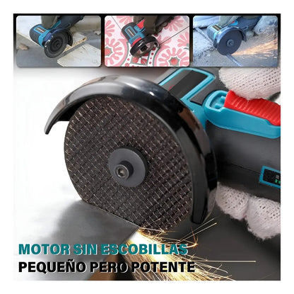 Pulidora Roby Inalambrica Doble Bateria Recargable Estuche 2 Discos