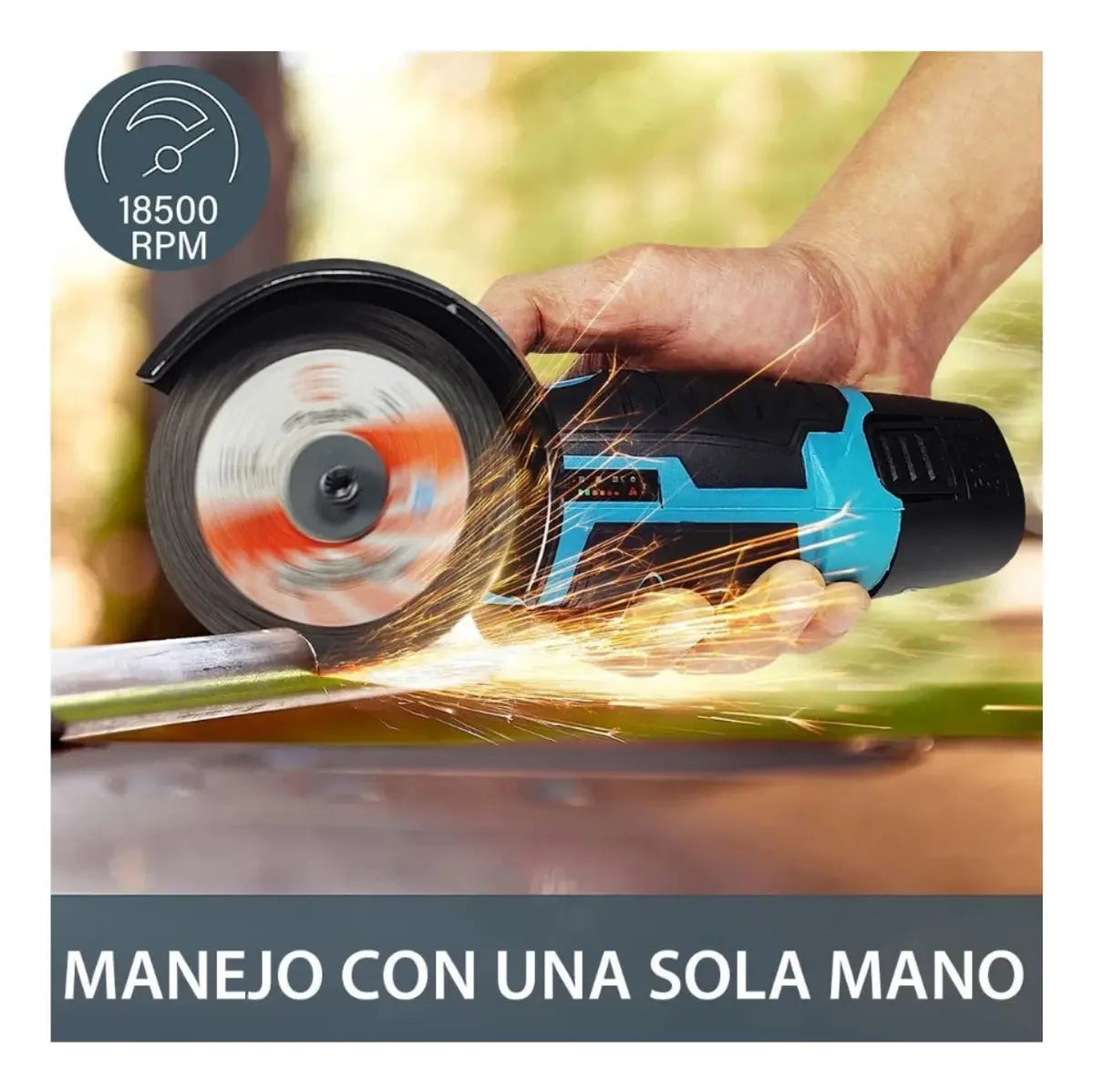 Pulidora Roby Inalambrica Doble Bateria Recargable Estuche 2 Discos