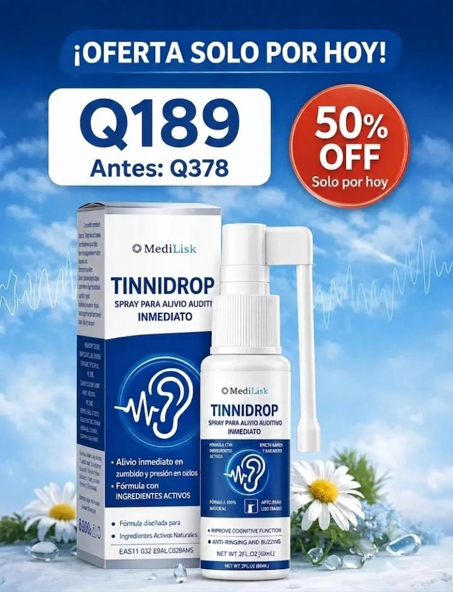 Spray Alivio Tinnitus - Reduce Zumbidos y Descansa Mejor
