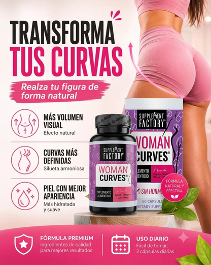 Woman Curves, Busto Y Gluteos, 60 Cápsulas + ENVIO GRATIS