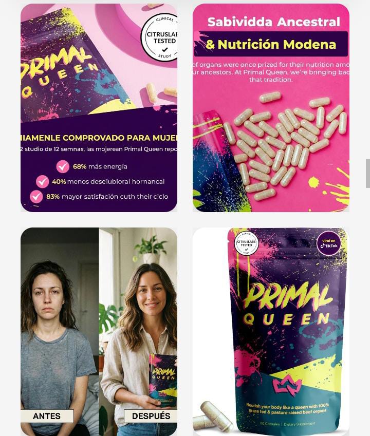 Primal Queen™ –Apoya el equilibrio hormonal femenino Aumenta energía y resistencia natural + Regalo