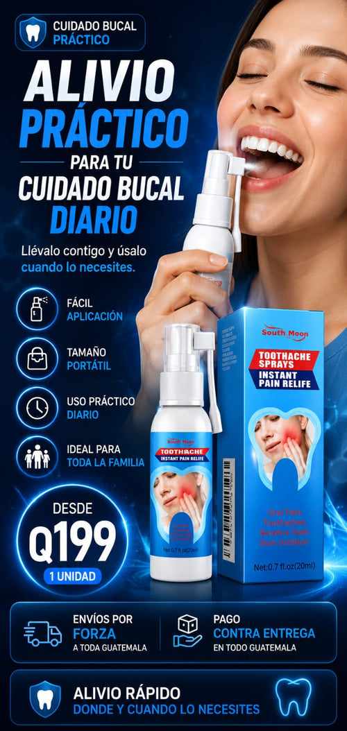SPRAY BUCAL/ALIVIO RAPIDO Y SEGURO A TUS DIENTES Y ENCIAS  + ENVIO GRATIS A TODO GUATEMALA 🎁