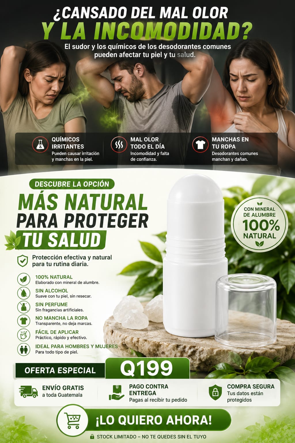 Desodorante de Piedra Alumbre