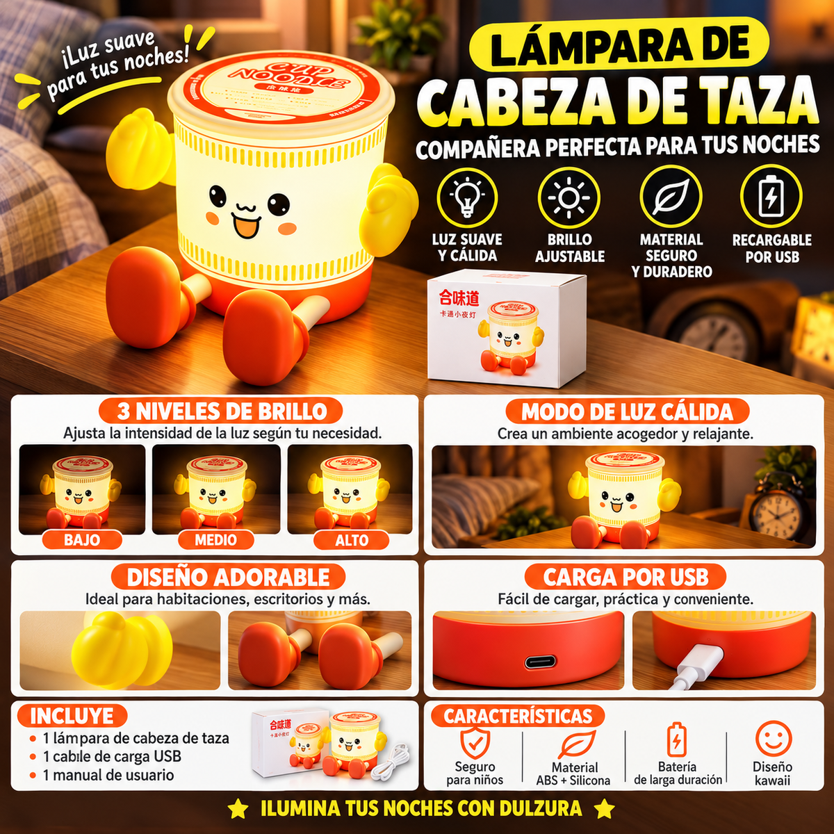 LumiCompañera: La Luz Kawaii Que Acompaña Sus Noches