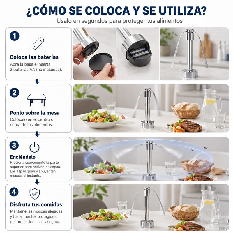 Ventilador repelente de moscas