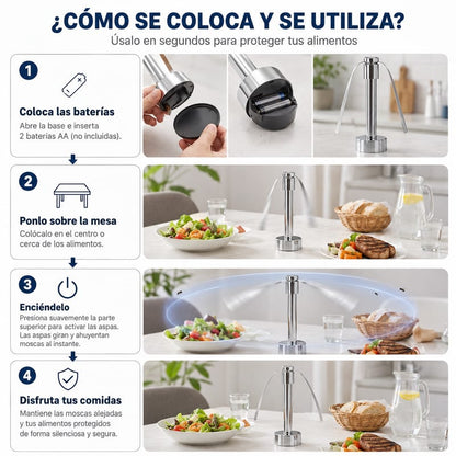 Ventilador repelente de moscas