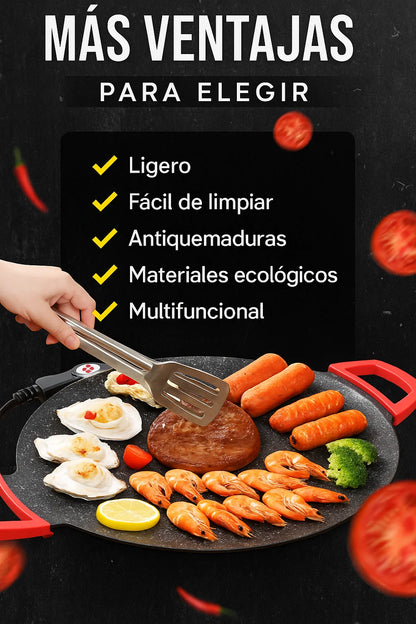 🍳 Sartén Multiuso Eléctrica – Cocina todo en minutos🔥