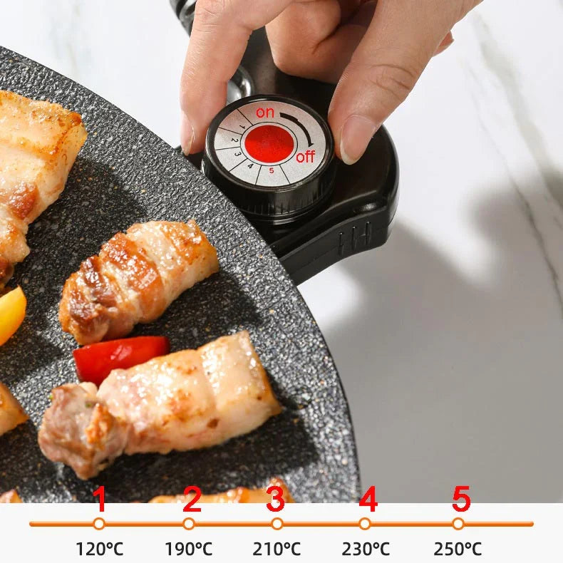 🍳 Sartén Multiuso Eléctrica – Cocina todo en minutos🔥